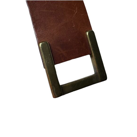 Banana Republic Brown Genuine Italian  Leather Belt Women's Size Medium - Picture 2 of 8
